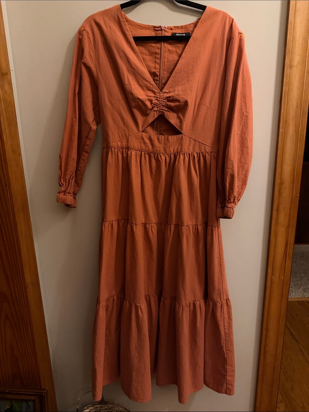 Madewell Crepe Cutout Midi Dress NWOT